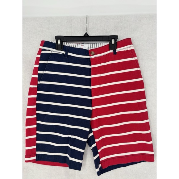 Vineyard Vines Other - Vineyard Vines Shorts Men's 28x8 Red Blue White American Flag Chino Striped